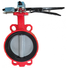 Затвор дисковый межфланцевый Зт65/1.6-УФ.УХЛ4-"Аква-Гефест" с рукояткой