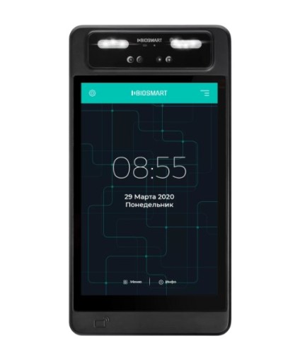Терминал для биометрической идентификации по геометрии лица BioSmart QUASAR-MFR в Ачинске Контроллеры Pintop.ru