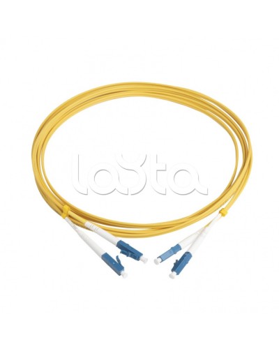 Патч-корд волоконно-оптический Hyperline FC-D2-9-LC/UR-LC/UR-H-3M-LSZH-YL в Ачинске Патч-корды оптические Pintop.ru