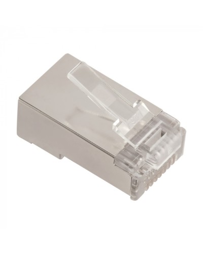 Коннектор RJ45 тип EZ, 8P8C, STP, Cat.5e, универсальный, 50 микрон,100 шт. LANMASTER (LAN-EZ45-8P8C/S5E-100) в Ачинске Коннекторы и разъемы Pintop.ru