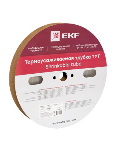 Термоусаживаемая трубка ТУТ 4/2 прозрачная рулон EKF PROxima (tut-4-tr) в Ачинске Аксессуары для кабель-канала Pintop.ru