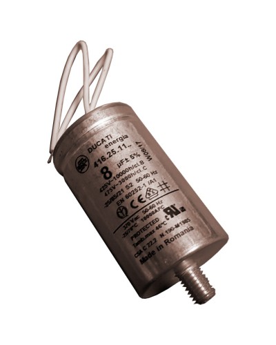 Конденсатор 8 мкФ с гибкими выводами и болтом Came 119RIR339 в Ачинске Запчасти для шлагбаумов и автоматики Pintop.ru