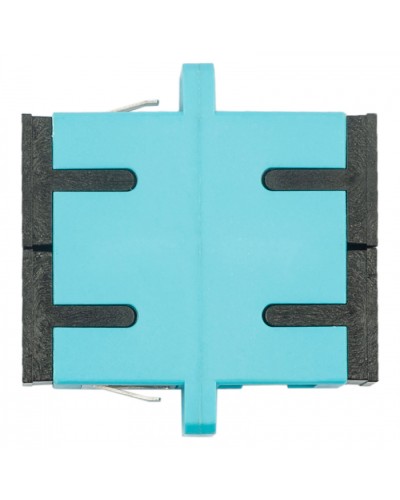 Адаптер оптический проходной SC-SC, OM3, дуплекс (duplex), бирюзовый Datarex DR-541023 в Ачинске Коммутационные изделия Pintop.ru