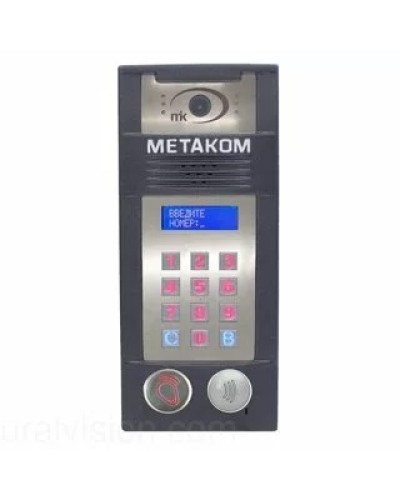 Многоабонентый антивандальный блок вызова со встроенной гибридной видеокамерой Метаком MК2018-MFCGVH в Ачинске Блоки вызова многоабонентные Pintop.ru