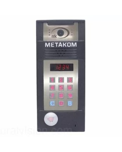 Многоабонентый антивандальный блок вызова со встроенной гибридной видеокамерой Метаком в Ачинске Блоки вызова многоабонентные Pintop.ru