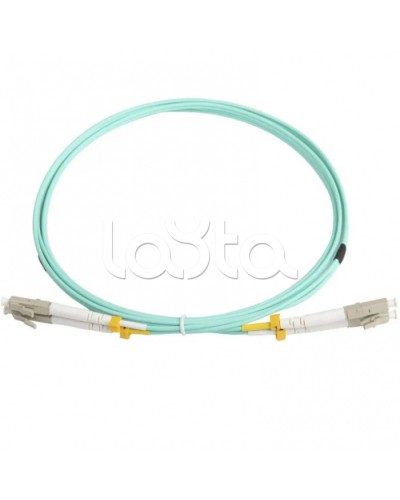 Патч-корд волоконно-оптический MM 50/125(OM3), LC-LC, duplex, LSZH, 2 м Hyperline FC-D2-503-LC/PR-LC/PR-H-2M-LSZH-AQ (FC-503-LC-LC-10G-2M) в Ачинске Патч-корды оптические Pintop.ru