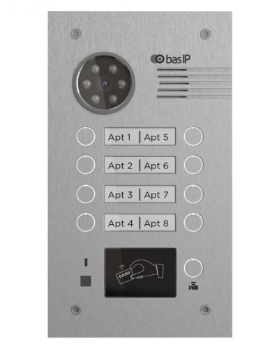 Вызывная панель BAS-IP BA-08MD SILVER в Ачинске Вызывные видеопанели малоабонентные Pintop.ru