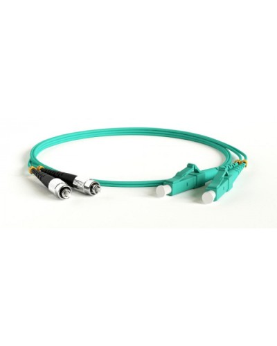 Патч-корд волоконно-оптический Hyperline FC-D2-503-SC/PR-ST/PR-H-1M-LSZH-AQ в Ачинске Патч-корды оптические Pintop.ru