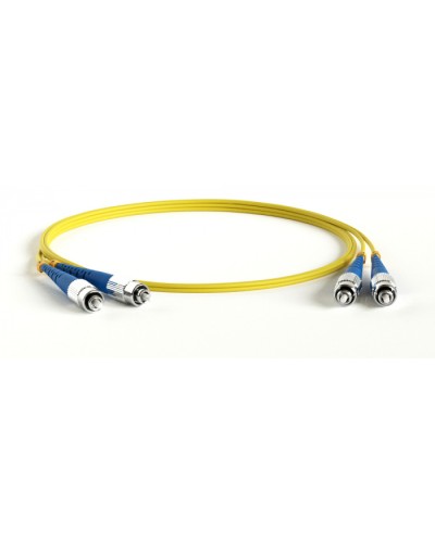 Патч-корд волоконно-оптический Hyperline FC-D2-9-FC/UR-FC/UR-H-50M-LSZH-YL в Ачинске Патч-корды оптические Pintop.ru