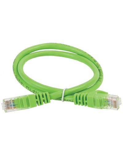 ITK Коммутационный шнур (патч-корд), кат.6 UTP, 1м, зеленый (PC02-C6U-1M) в Ачинске Патч-корды и пигтейлы Pintop.ru