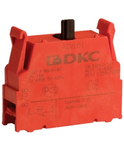Блок контактный с клеммными зажимами (нормально-замкнутый) DKC ACVL01 в Ачинске Клеммные колодки Pintop.ru