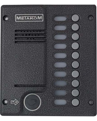 Блок вызова домофона Метаком MК10.2-MFE в Ачинске Вызывные аудиопанели малоабонентные Pintop.ru