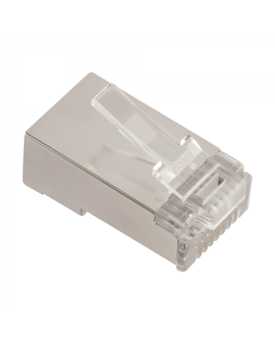 LANMASTER (LAN-EZ45-8P8C/S5E-100) - Коннектор RJ45 тип EZ, 8P8C, STP, Cat.5e, универсальный, покрытие 50 микрон,100 шт. в Ачинске Коннекторы Pintop.ru