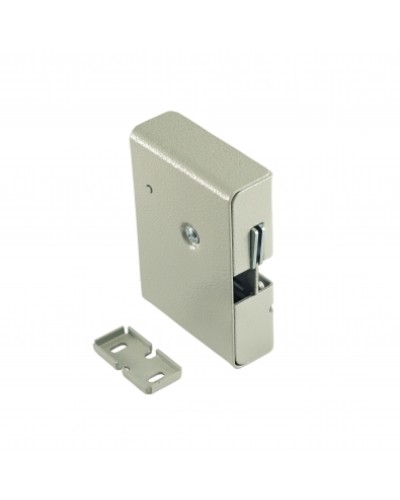 Замок электромеханический с толкателем и датчиком положения двери Promix-SM308.10.1 (серебро) в Ачинске Электромеханические замки Pintop.ru