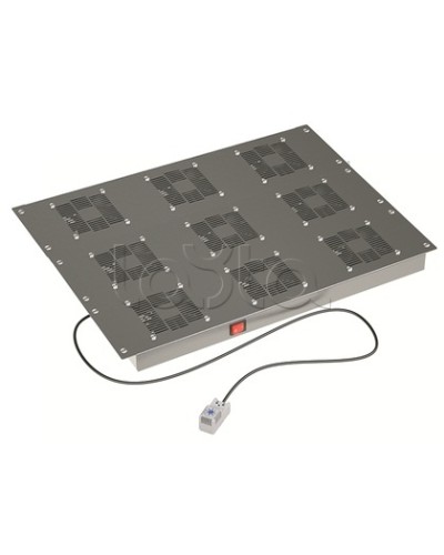 Потолочный вентиляторный модуль, с термостатом 9 вент. для крыши Ш=800мм DKC R5VSIT8009FT в Ачинске Вентиляторные модули Pintop.ru