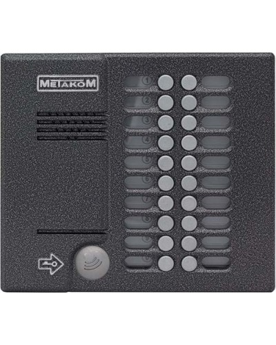 Блок вызова домофона Метаком MK20.2-MFE в Ачинске Вызывные аудиопанели малоабонентные Pintop.ru