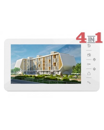 Монитор цветного видеодомофона Tantos Prime HD (White) VZ в Ачинске Абонентские видеоустройства Pintop.ru