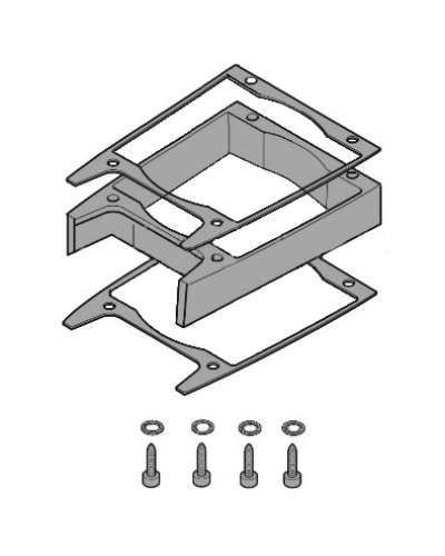 Удлинитель кожуха электродвигателя C-BXK, C-BXEK Came 119RICX043 в Ачинске Запчасти для шлагбаумов и автоматики Pintop.ru