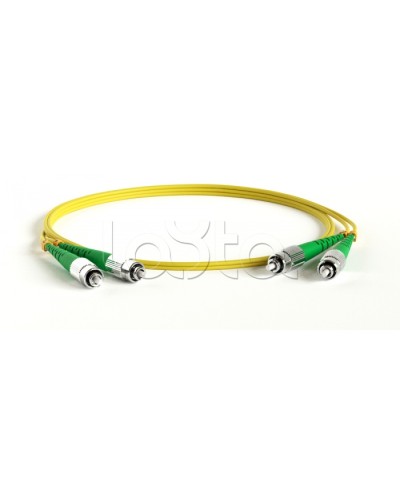 Патч-корд волоконно-оптический Hyperline FC-D2-9-FC/AR-LC/AR-H-1M-LSZH-YL в Ачинске Патч-корды оптические Pintop.ru