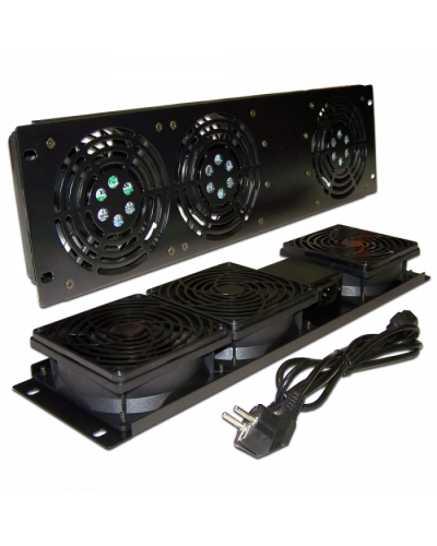 Блок 3-х вентиляторов 19 вертикальный, без термостата, 3U TWT (TWT-CB-FANV3-RACK) в Ачинске Вентиляторные модули Pintop.ru