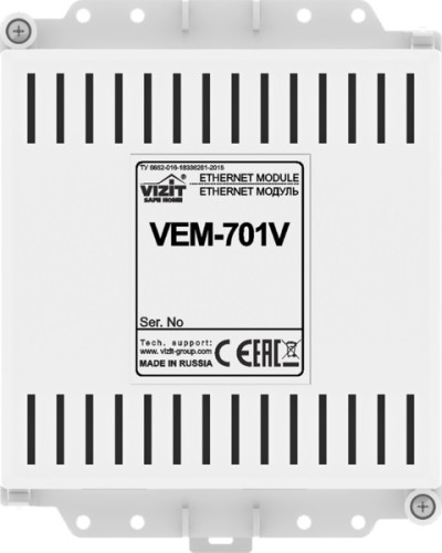 Ethernet модуль Vizit VEM-701V в Ачинске Аксессуары для многоабонентных систем Pintop.ru