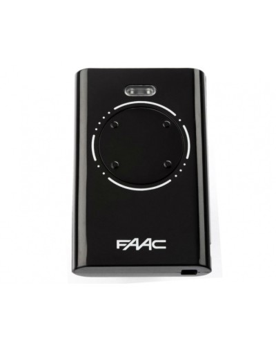 Брелок-передатчик 4-канальный Faac 7870101 (черный) в Ачинске Устройства радиоуправления для шлагбаумов и автоматики Pintop.ru