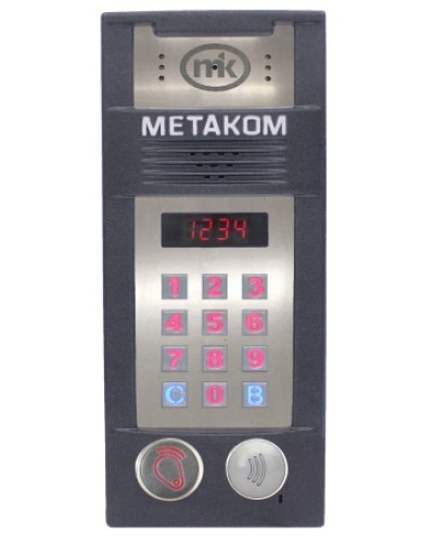 Многоабонентый антивандальный блок вызова со встроенной видеокамерой Метаком MК2018-RFMFСV в Ачинске Блоки вызова многоабонентные Pintop.ru