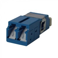 Адаптер оптический LC SM, со шторкой, корпус SC, дуплексный LANMASTER (LAN-2LCS/SH-AM-SM)