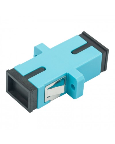 Адаптер оптический проходной SC-SC, OM3, симплекс (simplex), бирюзовый Datarex DR-540023 в Ачинске Коммутационные изделия Pintop.ru