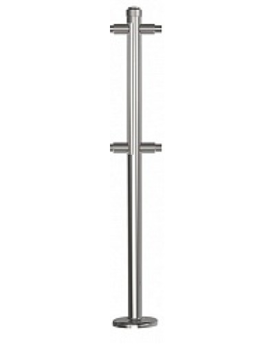 Стойка стационарная хромированная Ростов-Дон ОБ1/2-2-180 ХРОМ в Ачинске Ограждения Pintop.ru