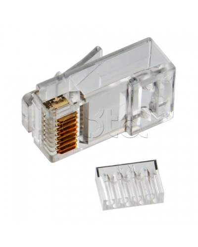 Коннектор RJ-45 кат.6, универсальный, со вставкой Cabeus 8P8C-C6-TWP в Ачинске Коннекторы и разъемы Pintop.ru