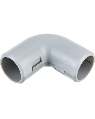 CI25G Угол 90 гр.(2част.), без галогена, для труб D25мм, цвет белый (1уп = 25шт) Экопласт (41225-25HF-W) в Ачинске Повороты, муфты, тройники Pintop.ru