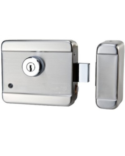 Замок моторного типа электромеханический накладной универсальный AccordTec AT-EL201A в Ачинске Электромеханические замки Pintop.ru