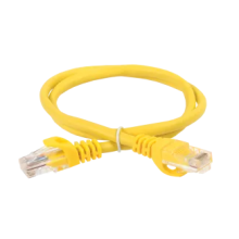 Шнур коммутационный (патч-корд), кат.5 UTP, 0,5м, жёлтый ITK (PC05-C5EU-05M)