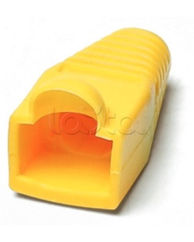 Колпачок изолирующий для разъемов RJ-45 желтый (10шт.) Hyperline BOOT-YL-10 в Ачинске Коннекторы Pintop.ru