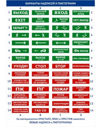 Оповещатель плоское световое табло наружнее исполнение Электротехника и Автоматика КРИСТАЛЛ-24 НИ Насосная станция в Ачинске Оповещатели Pintop.ru