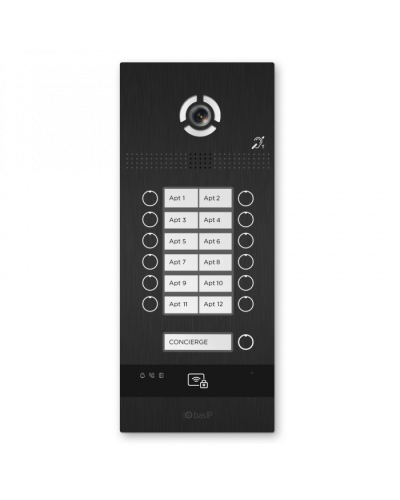 Вызывная панель BAS-IP BI-12FBI BLACK в Ачинске Вызывные видеопанели малоабонентные Pintop.ru