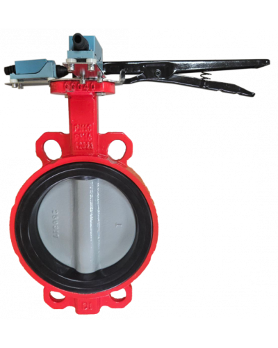 Затвор дисковый межфланцевый Зт50/1.6-УФ.УХЛ4-Аква-Гефест с рукояткой в Ачинске Затворы дисковые Pintop.ru