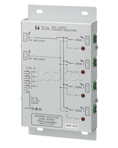 Селектор внешний TOA SS-9001 в Ачинске Системы оповещения и трансляции TOA Pintop.ru