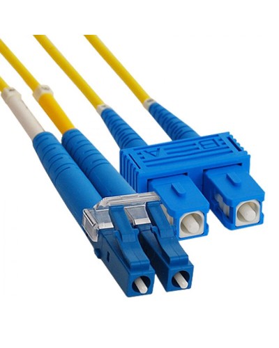 Патч-корд оптический переходной (SM), 9/125 (OS2), LC/UPC-SC/UPC, (Duplex), LSZH, 2м REXANT 50-2410 в Ачинске Патч-корды оптические Pintop.ru