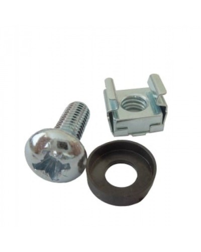 Комплект крепежа (винт М5 чёрный, гайка кузовная М5, шайба 5 чёрная по 40шт) МЕТА 9919 в Ачинске Система оповещения и трансляции Мета Pintop.ru