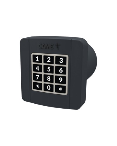 Проводная встраиваемая кодонаборная клавиатура Came 806SL-0290 - SELT2BDG, подключаемая к шине CXN, 12 кнопок, синяя подсветка, RAL7024 в Ачинске Запчасти для шлагбаумов и автоматики Pintop.ru