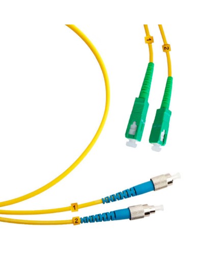 Шнур оптический duplex SC/APC-FC/UPC 9/125 sm 7м LSZH Cabeus FOP(d)-9-SC/APC-FC/UPC-7m в Ачинске Патч-корды оптические Pintop.ru