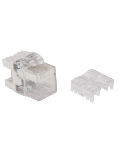 Модуль Keystone, RJ45, кат.6, UTP, 180 градусов, с индикатором, белый LANMASTER LAN-OKi45U6/180 в Ачинске Коннекторы Pintop.ru
