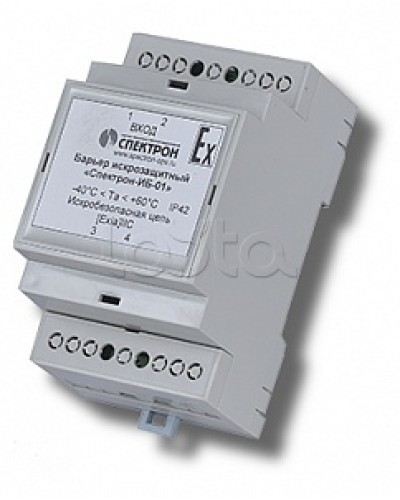 Барьер искрозащиты для цепей питания Спектрон-ИБ-01 в Ачинске Устройства защиты операционных процессоров (ОПС) Pintop.ru