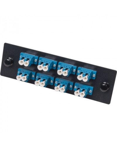 Адаптерная панель для кроссов LAN-FOBM с 8 дуплексными адаптерами LC/OS2 LANMASTER (LAN-APM-8x2LC/OS2) в Ачинске Кроссы оптические Pintop.ru