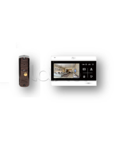 Комплект видеодомофона Fox FX-VD5S-KIT АГАТ 5B КОМПЛЕКТ (FX-CP8) в Ачинске Комплекты домофонов Pintop.ru