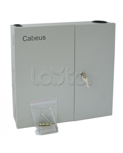 Бокс оптический настенный на 8 ST(FC) со сплайс пластиной (без пигтейлов и проходных адаптеров) Cabeus FO-WL-8ST-K в Ачинске Кросс оптический Pintop.ru