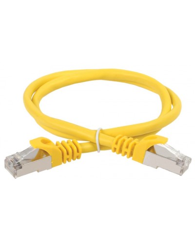 ITK Коммутационный шнур (патч-корд), кат.5Е FTP, 0,5м, желтый (PC05-C5EF-05M) в Ачинске Патч-корды и пигтейлы Pintop.ru