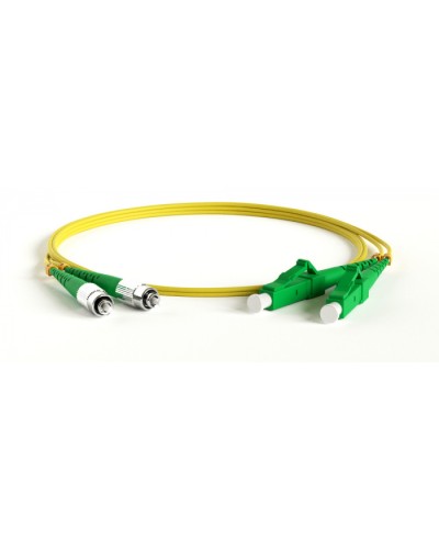 Патч-корд волоконно-оптический Hyperline FC-D2-9-FC/AR-ST/AR-H-1M-LSZH-YL в Ачинске Патч-корды оптические Pintop.ru